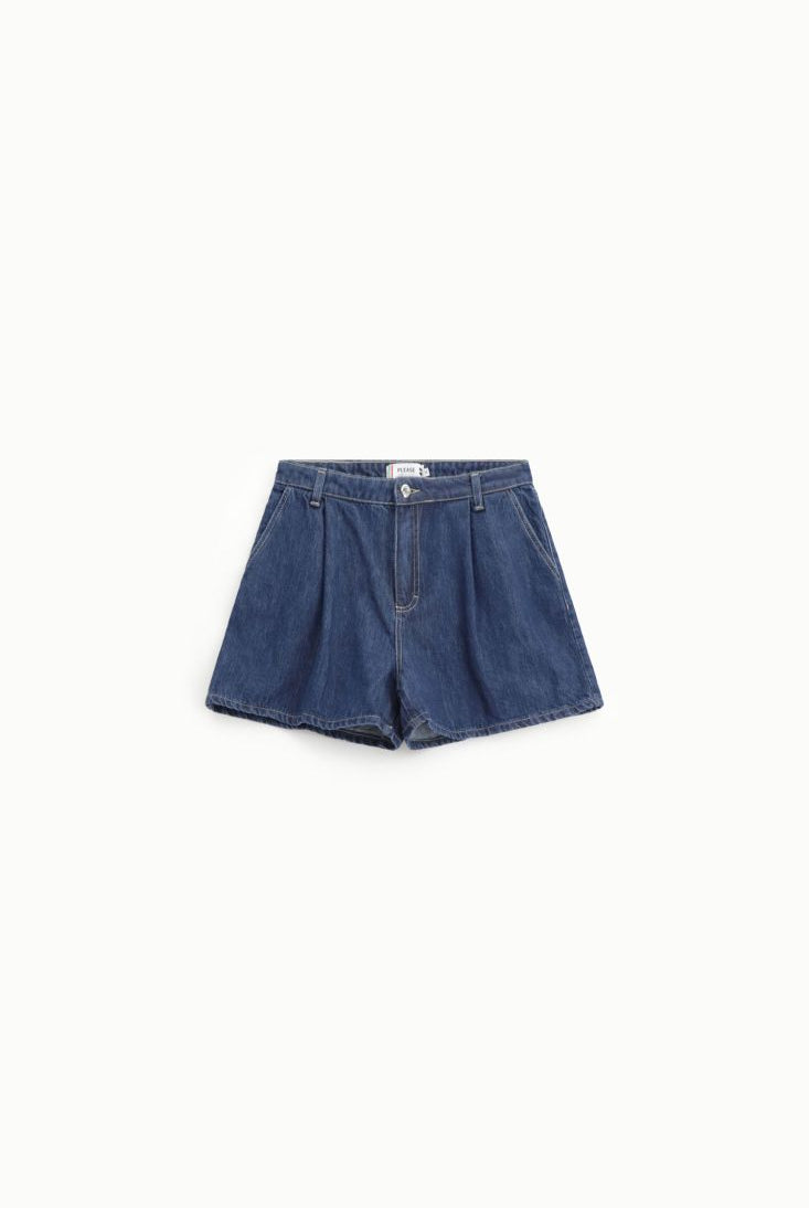 SHORT PLEASE DE CINTURA ALTA COM BOLSOS - Carla Valente
