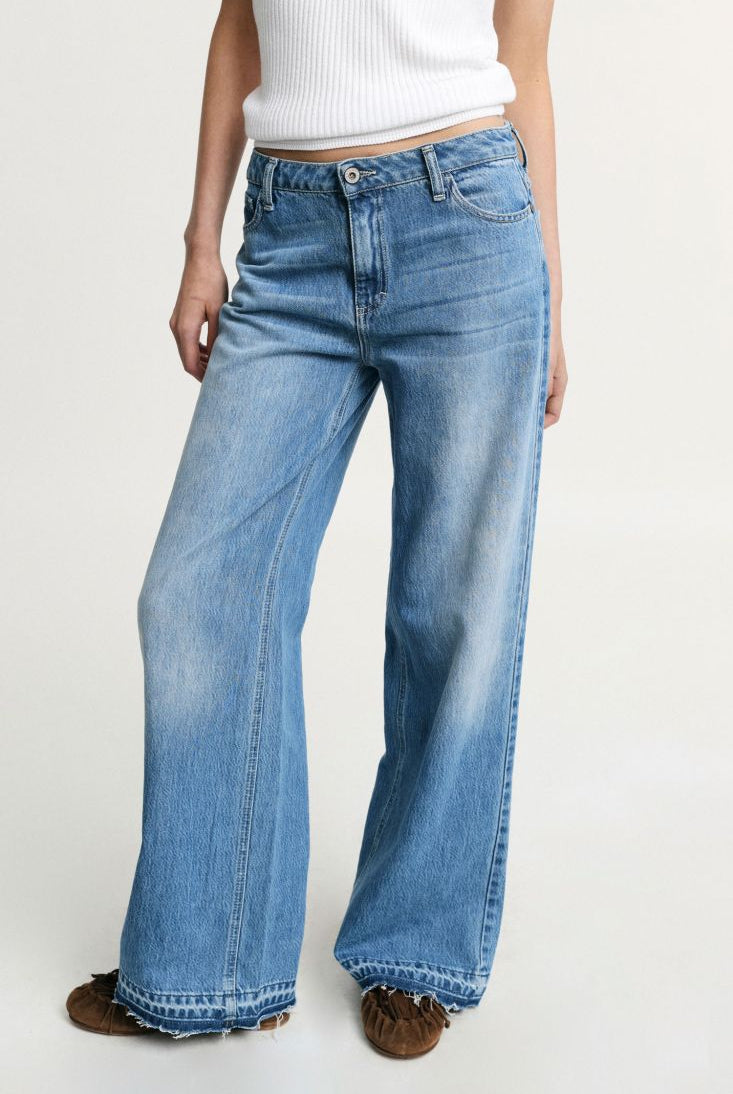 CALÇA PLEASE FLARE CINTA DESCIDA - Carla Valente