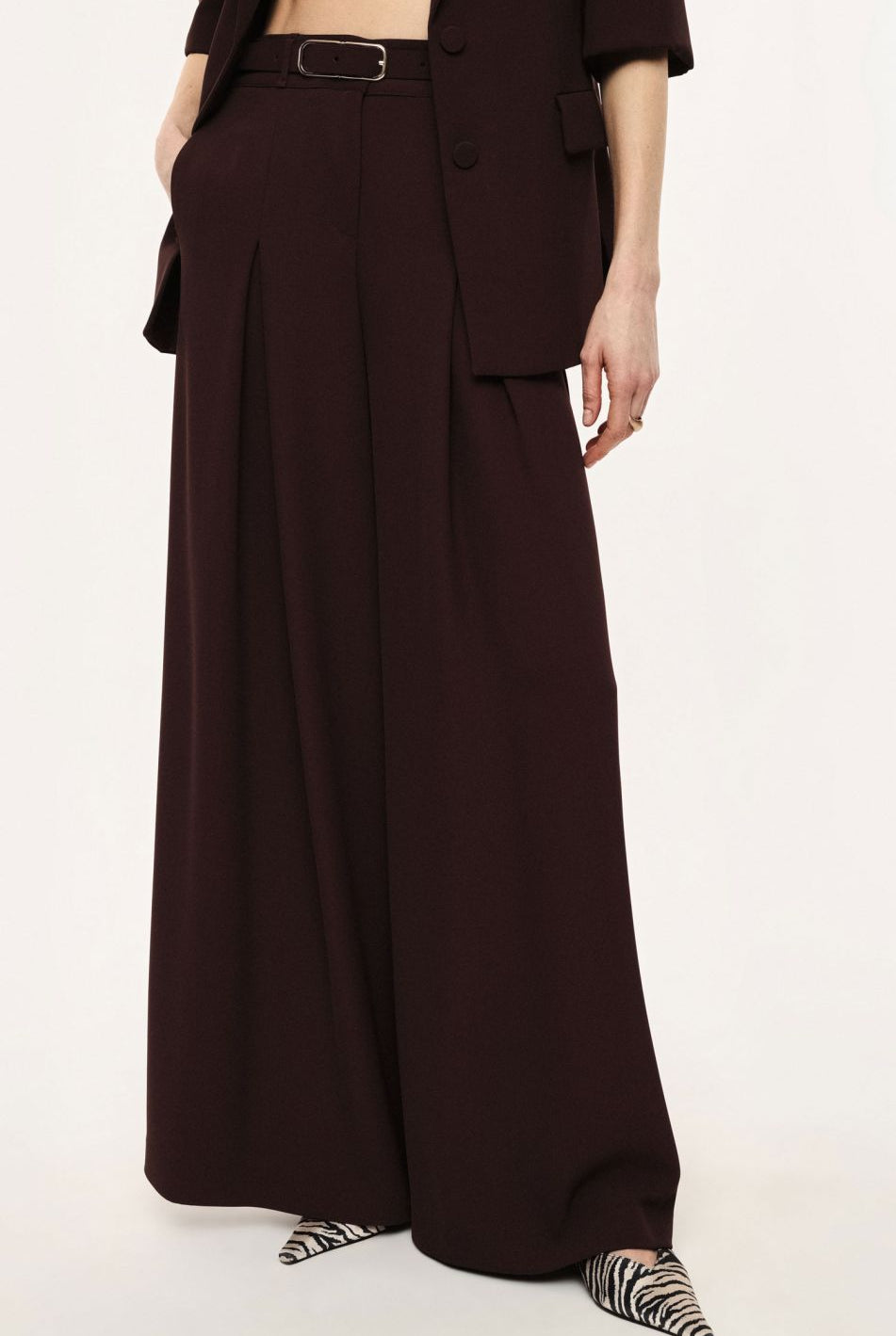 CALÇA IMPERIAL PALAZZO C/ CINTO - Carla Valente