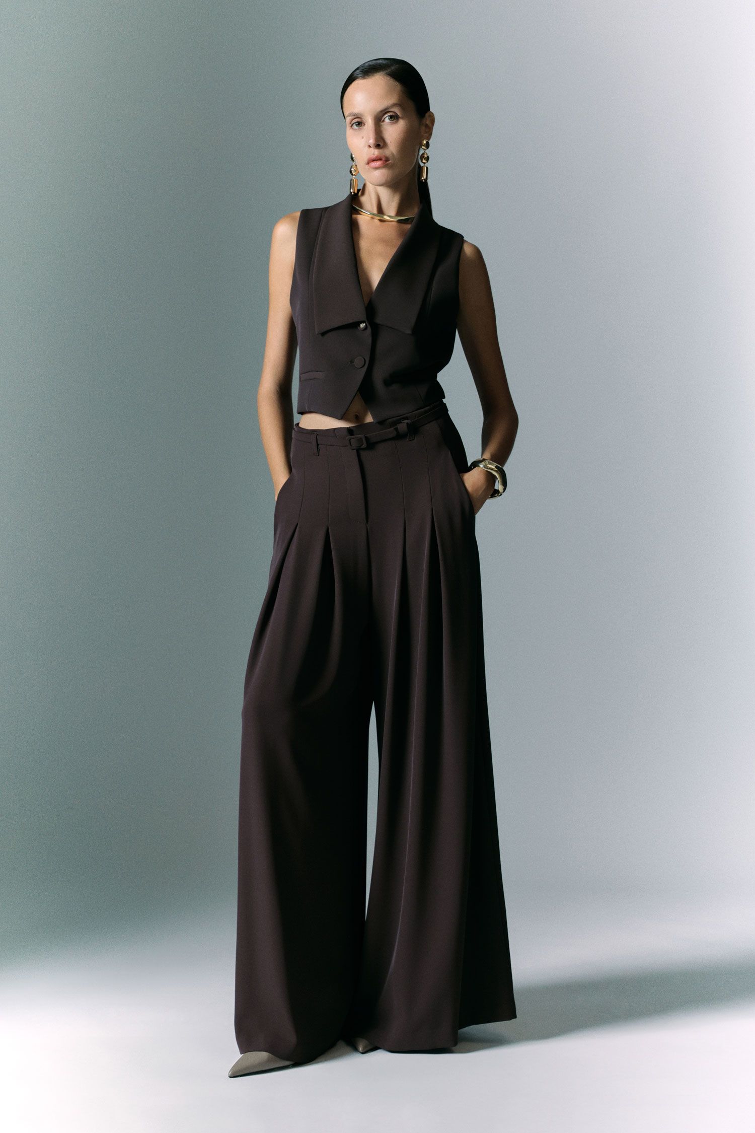 CALÇA IMPERIAL PALAZZO CINTA SUBIDA - Carla Valente