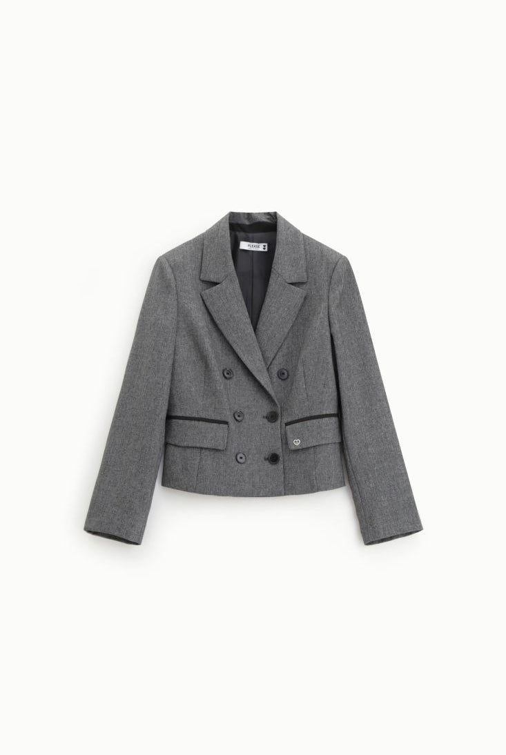BLAZER PLEASE CROPPED BOTÕES DUPLOS - Carla Valente
