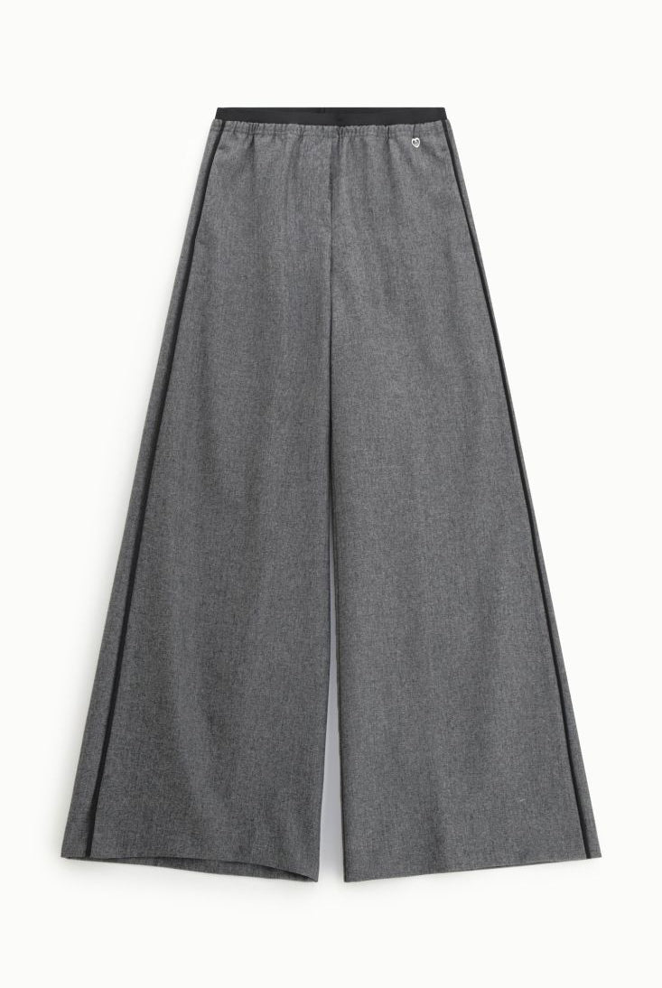 CALÇA PLEASE WIDE LEG CINTURA MÉDIA - Carla Valente