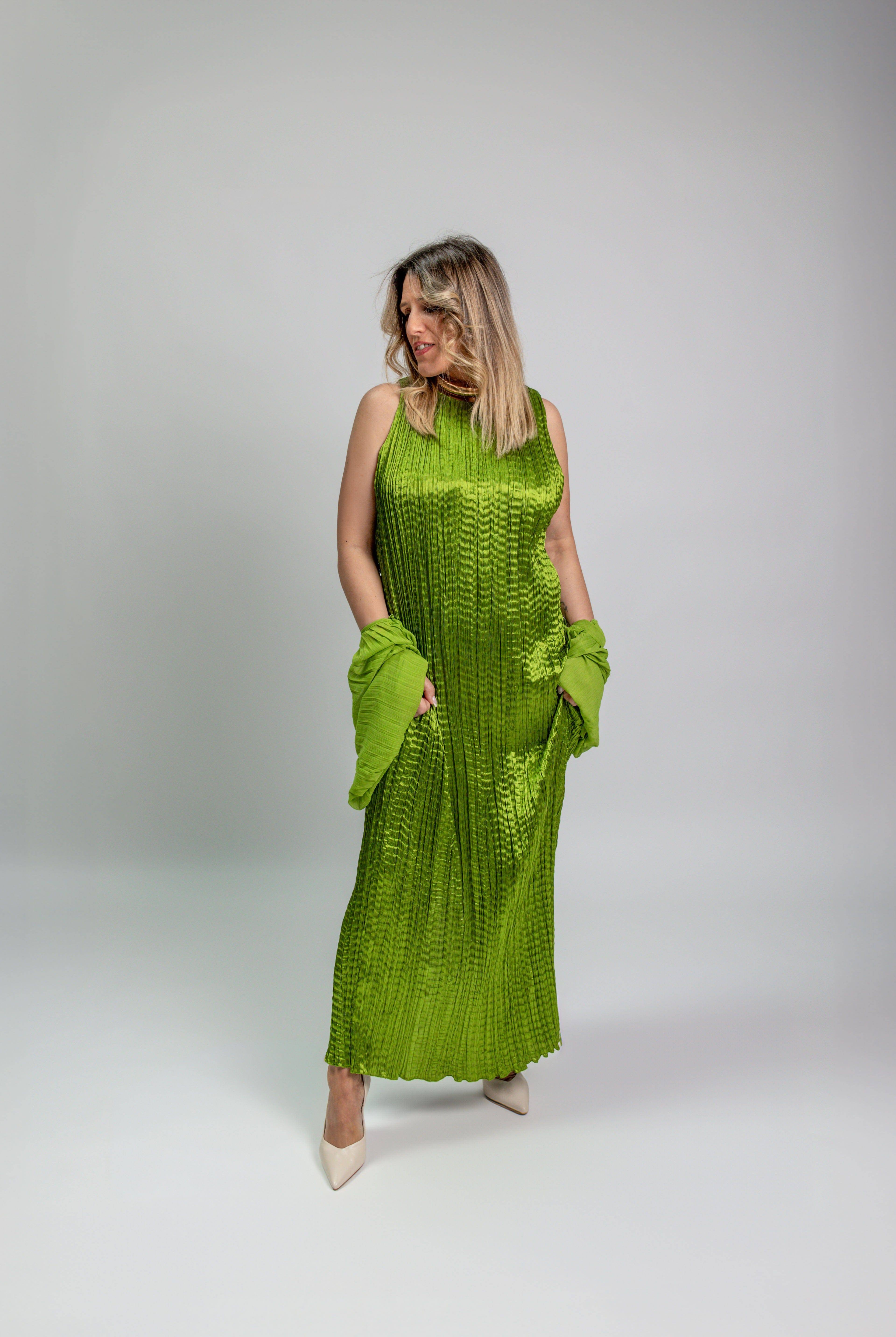 VESTIDO MAITE MIDI ENRUGADO - Carla Valente
