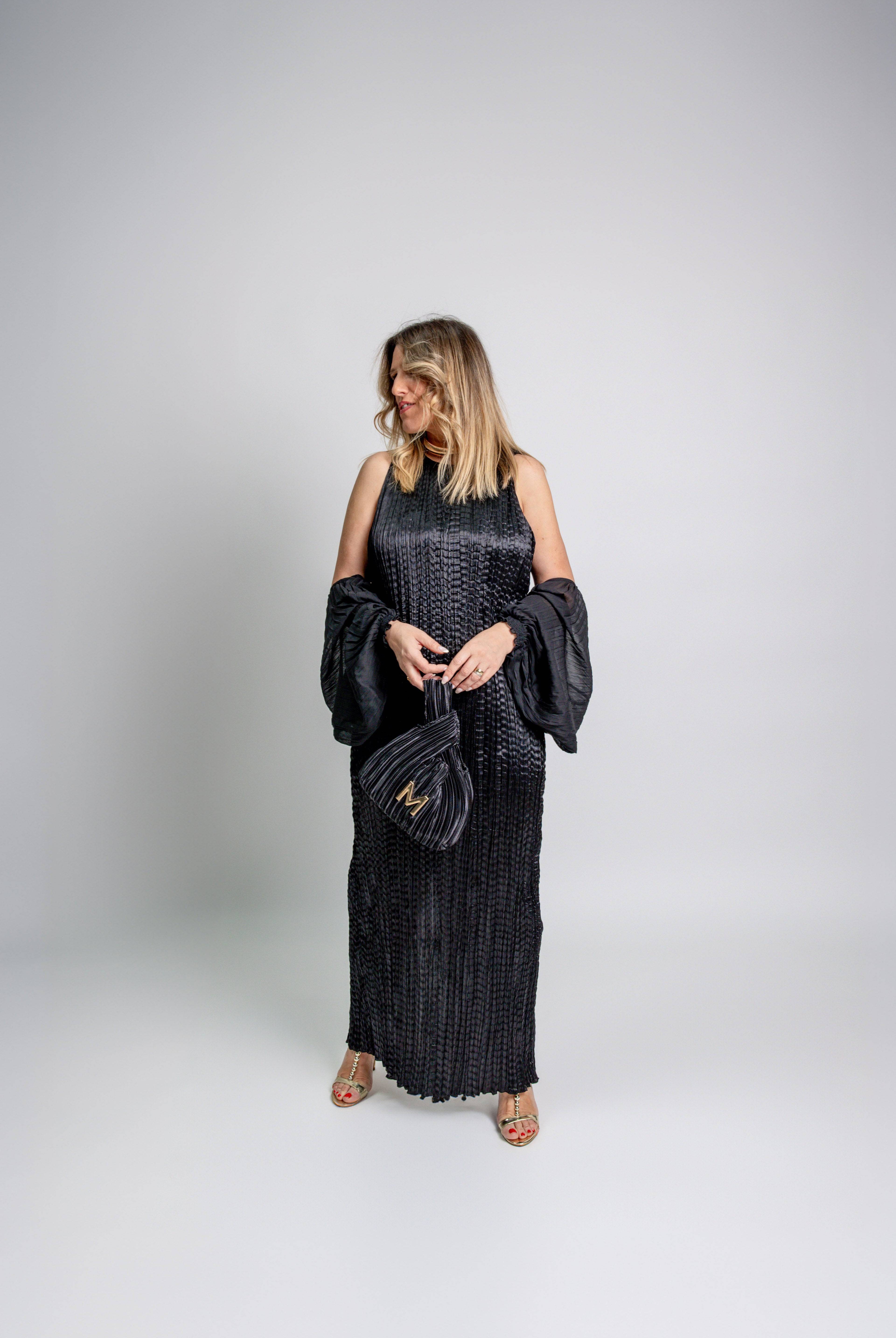 VESTIDO MAITE MIDI ENRUGADO - Carla Valente