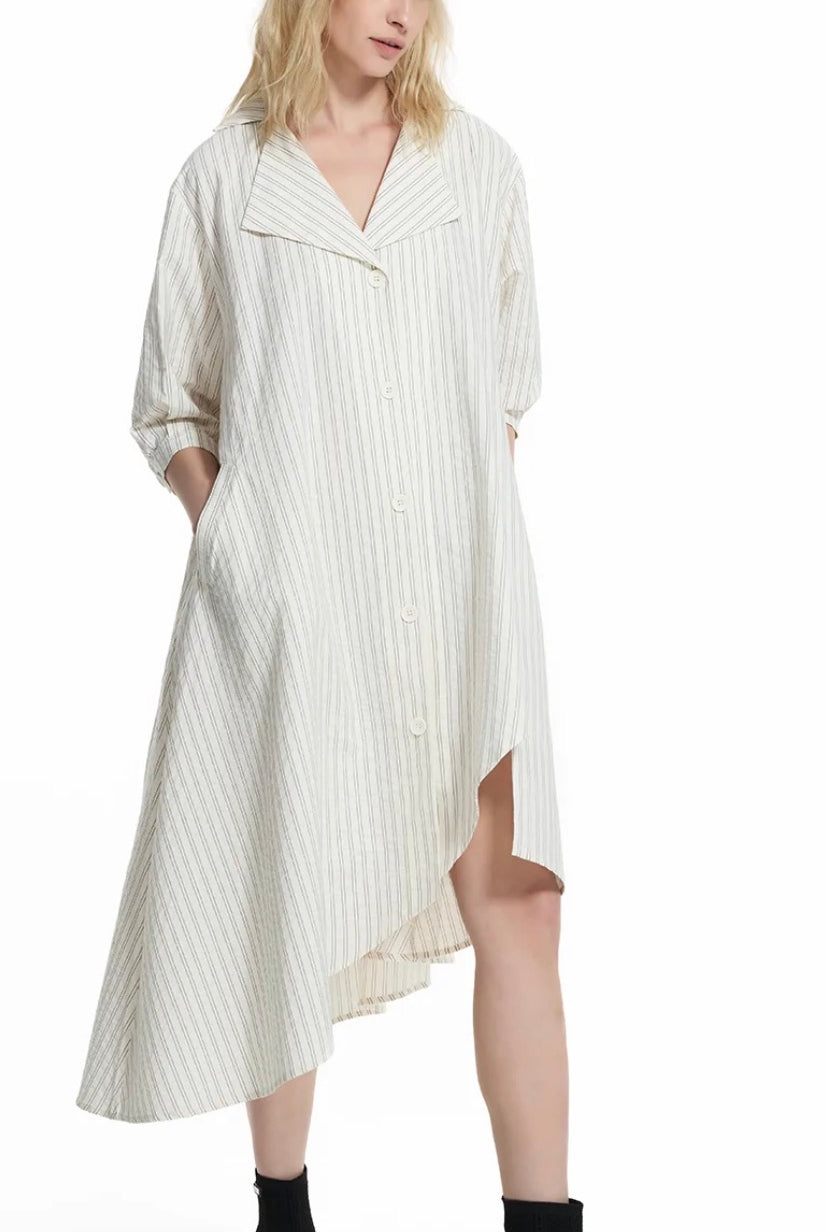 VESTIDO VDR CAMISEIRO ASSIMÉTRICO RISCAS - Carla Valente