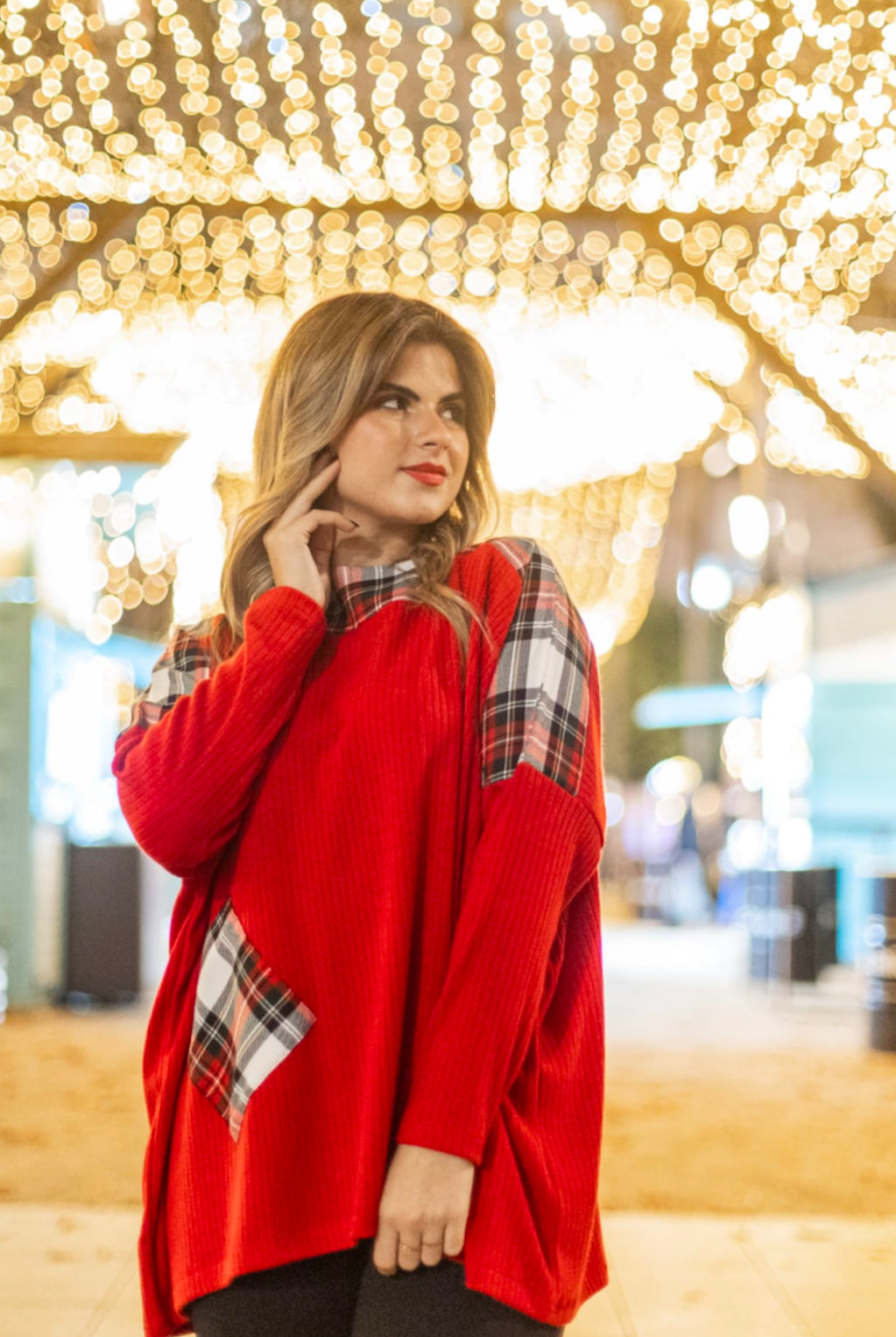 CAMISOL MALHA CHRISTMAS OMBROS TARTAM - Carla Valente