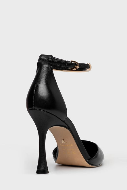 STILETTO CARRANO SALTO FINO COM TIRA DOURADA - Carla Valente