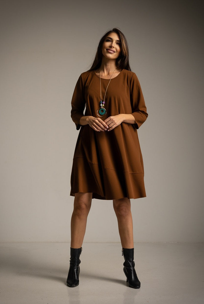 VESTIDO ALBNS BÁSICO BAIXO RUFFLE + COR - Carla Valente
