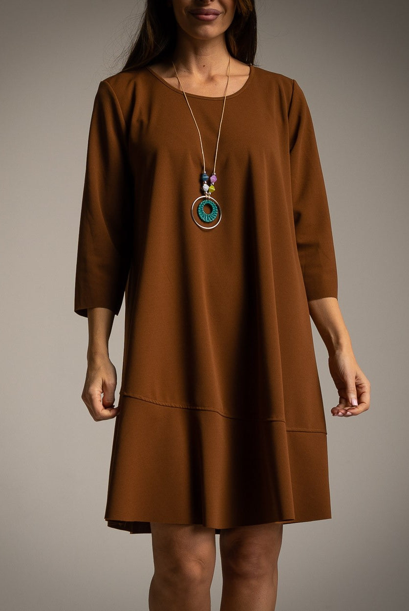 VESTIDO ALBNS BÁSICO BAIXO RUFFLE + COR - Carla Valente