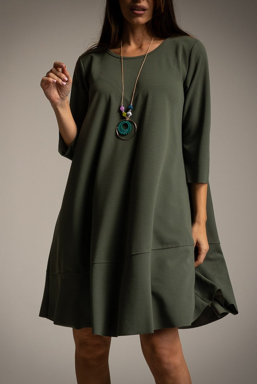 VESTIDO ALBNS BÁSICO BAIXO RUFFLE + COR - Carla Valente