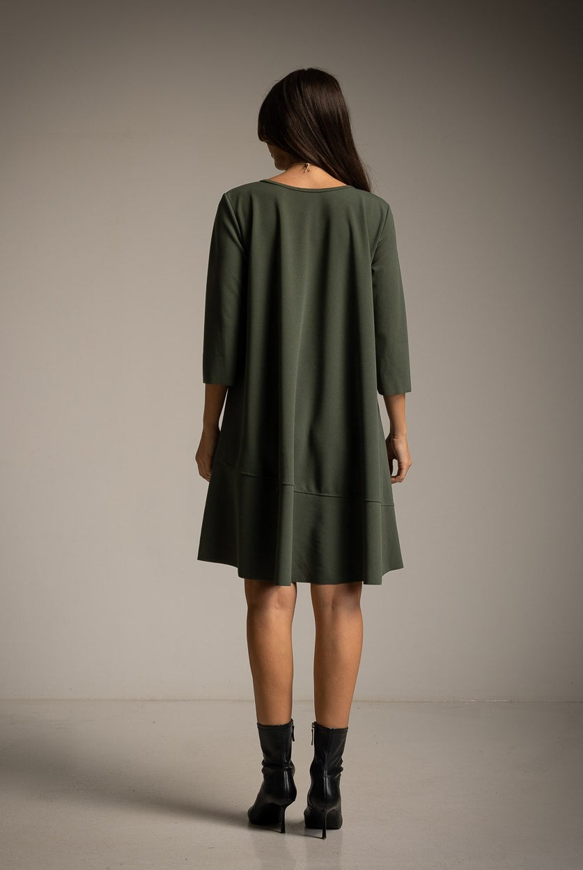 VESTIDO ALBNS BÁSICO BAIXO RUFFLE + COR - Carla Valente