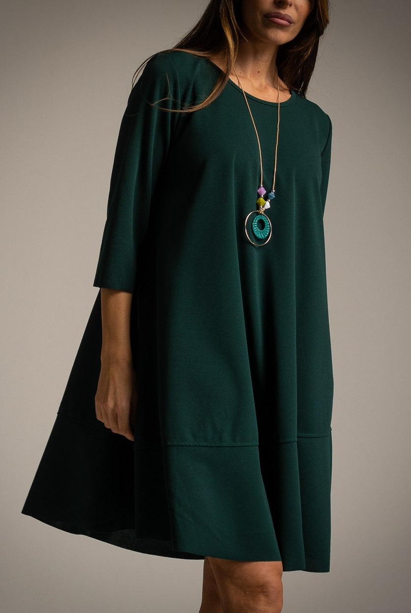 VESTIDO ALBNS BÁSICO BAIXO RUFFLE + COR - Carla Valente