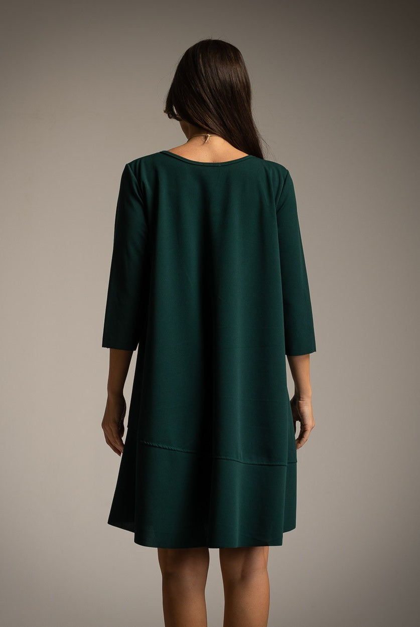 VESTIDO ALBNS BÁSICO BAIXO RUFFLE + COR - Carla Valente