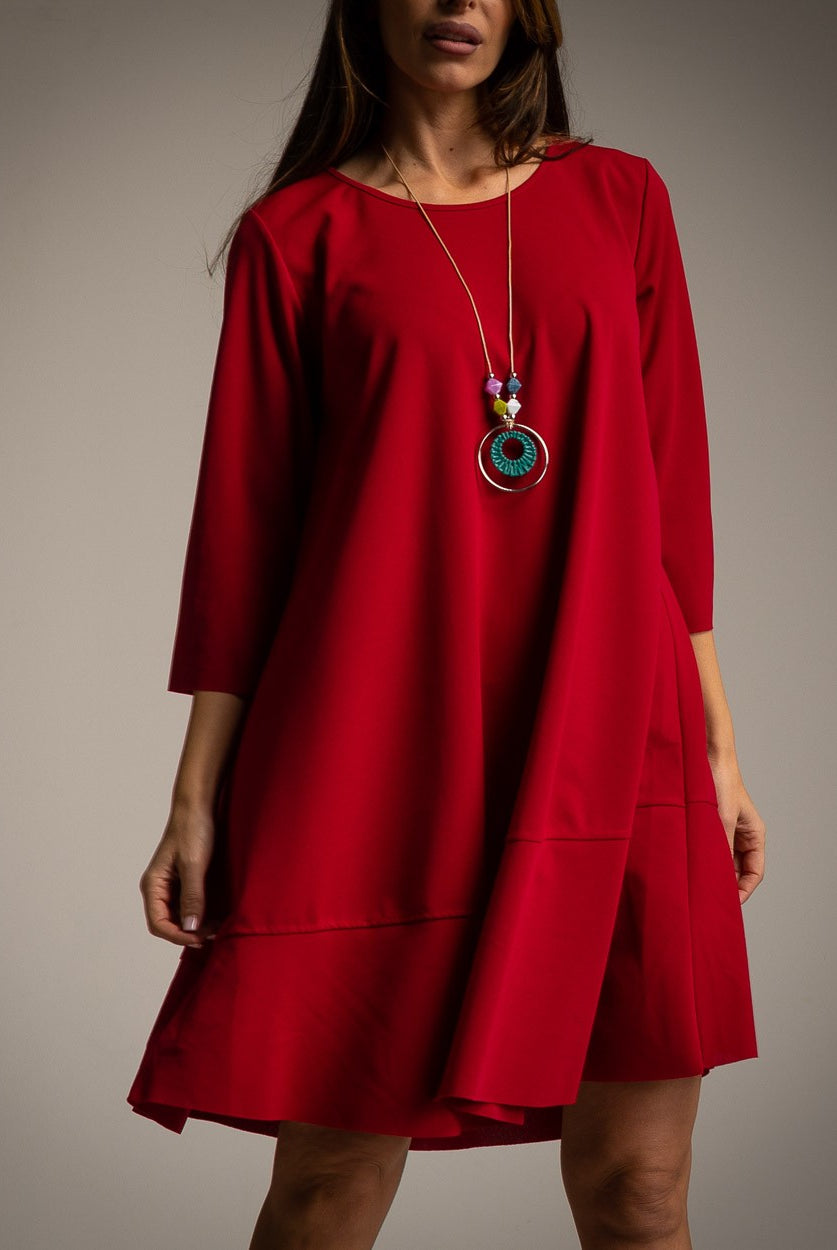 VESTIDO ALBNS BÁSICO BAIXO RUFFLE + COR - Carla Valente