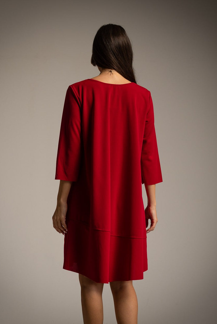 VESTIDO ALBNS BÁSICO BAIXO RUFFLE + COR - Carla Valente