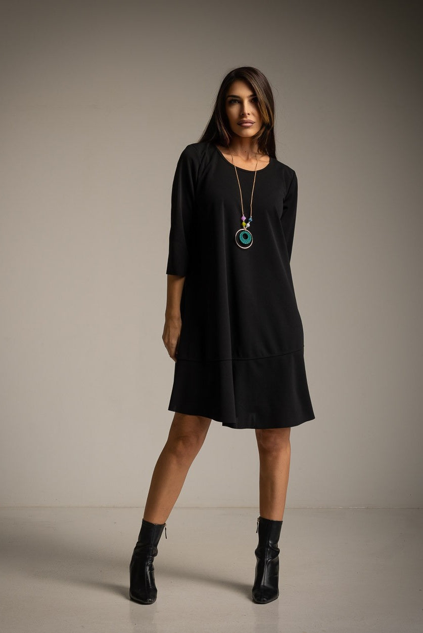 VESTIDO ALBNS BÁSICO BAIXO RUFFLE + COR - Carla Valente