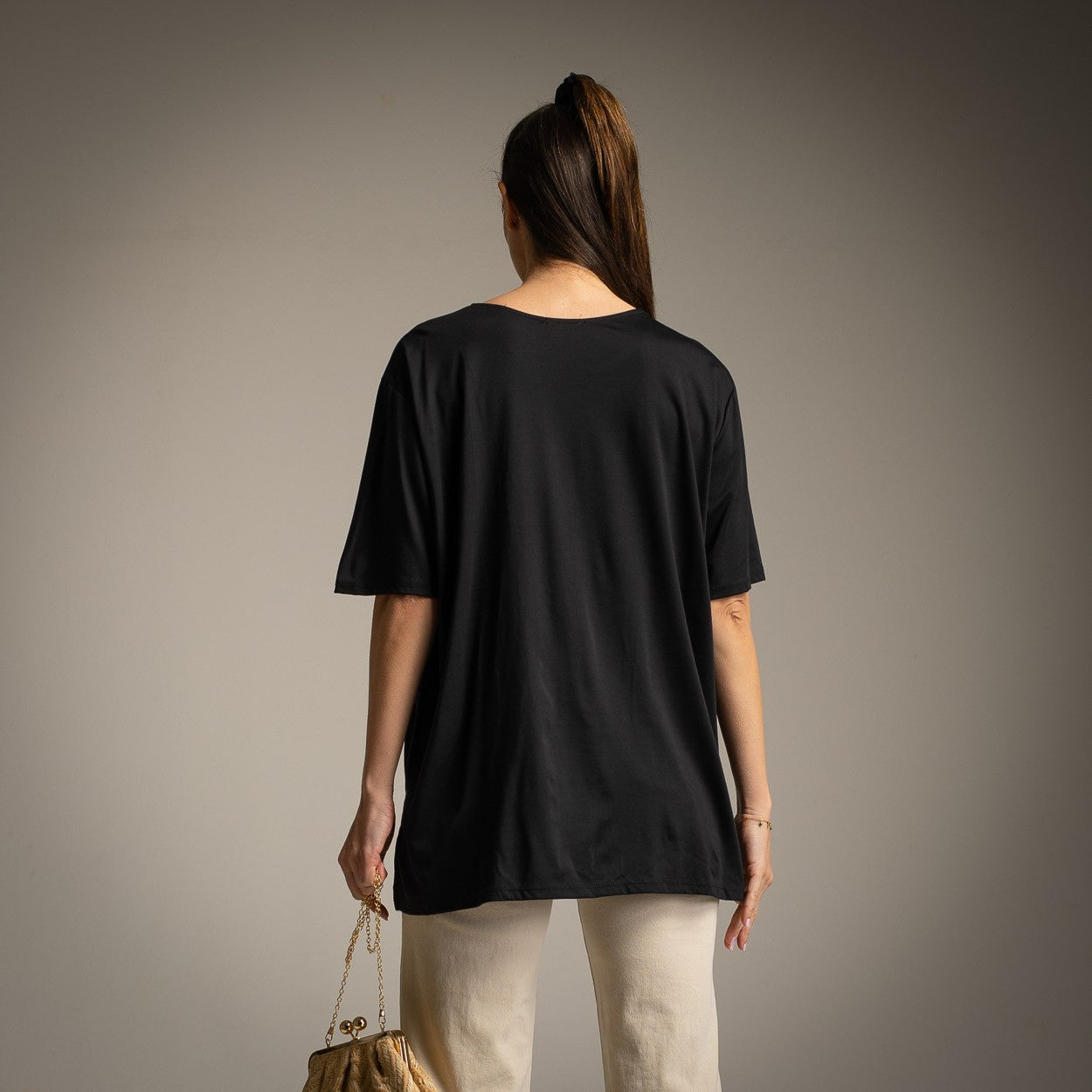 T-SHIRT ALBNS OVERSIZE RAIN PEARLS - Carla Valente
