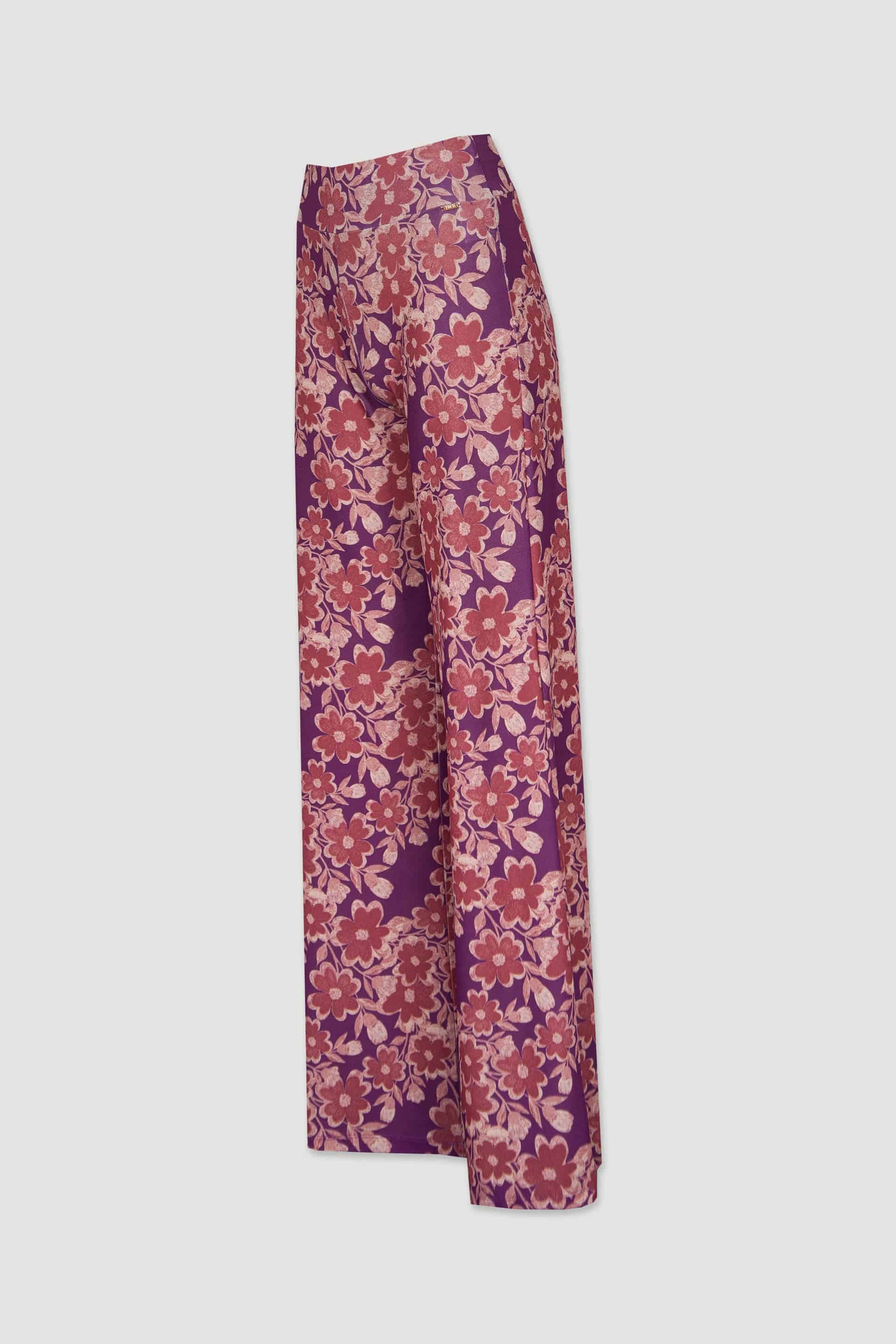 PANTALONA FERRACHE WIDE LEG ESTMP.FLORAL - Carla Valente