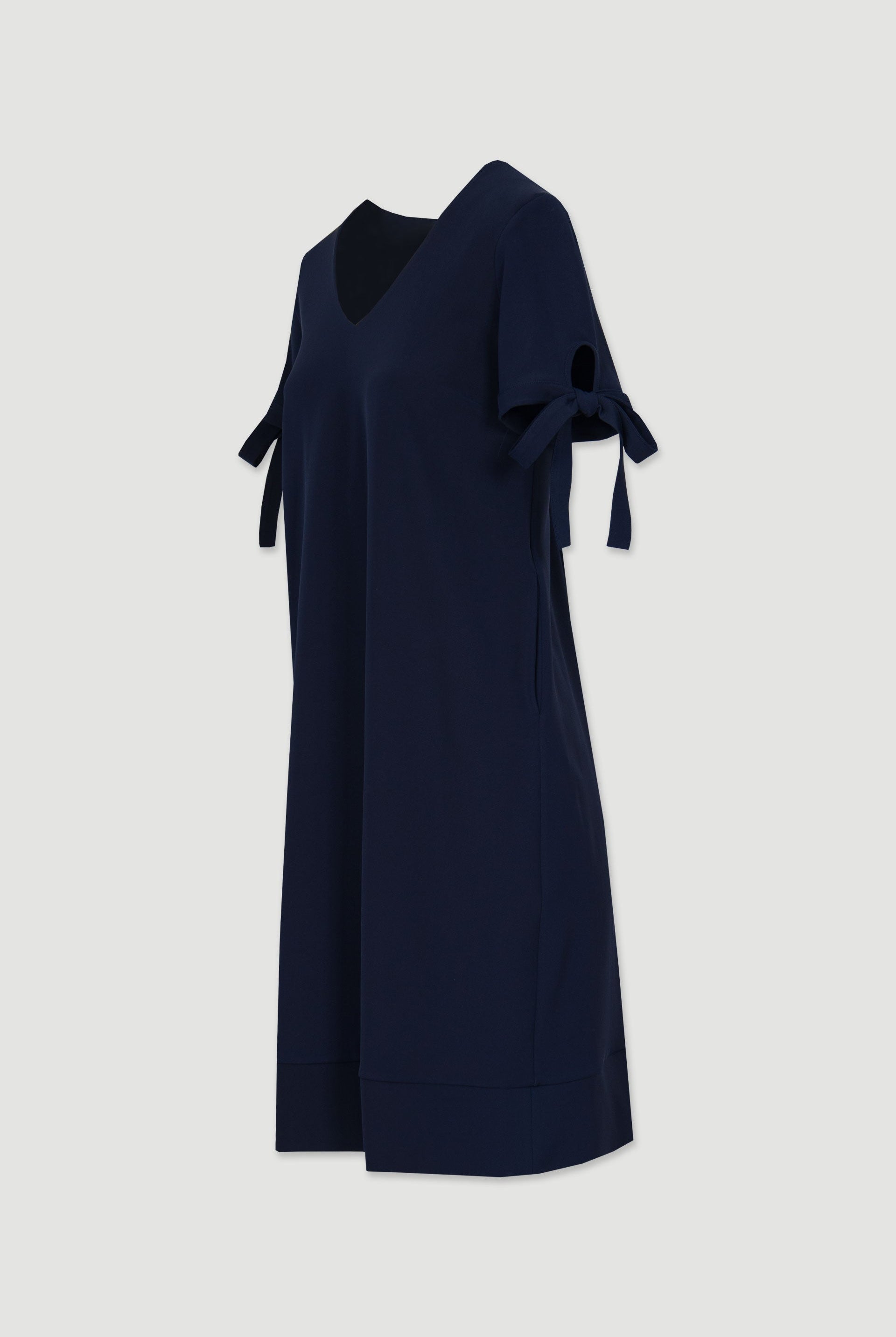 VESTIDO FERRACHE CURTO MANGA C/LAÇOS - Carla Valente