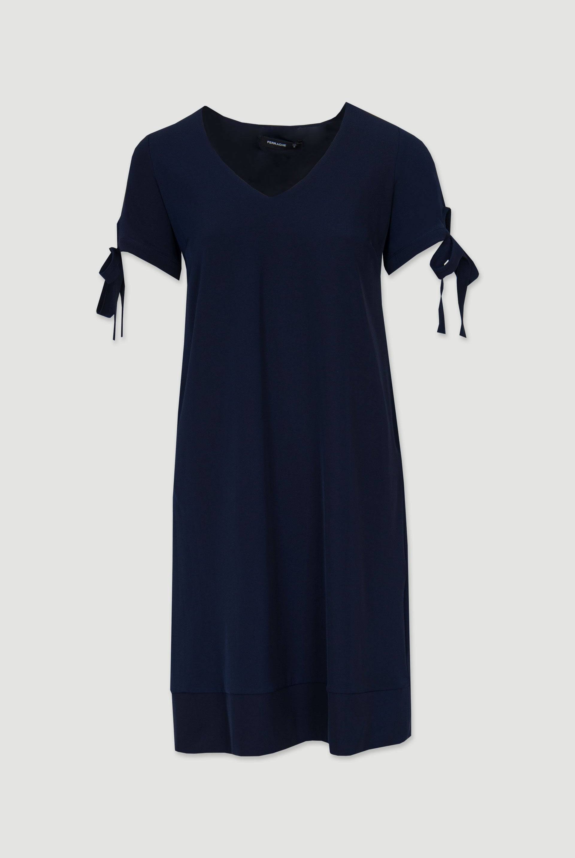 VESTIDO FERRACHE CURTO MANGA C/LAÇOS - Carla Valente