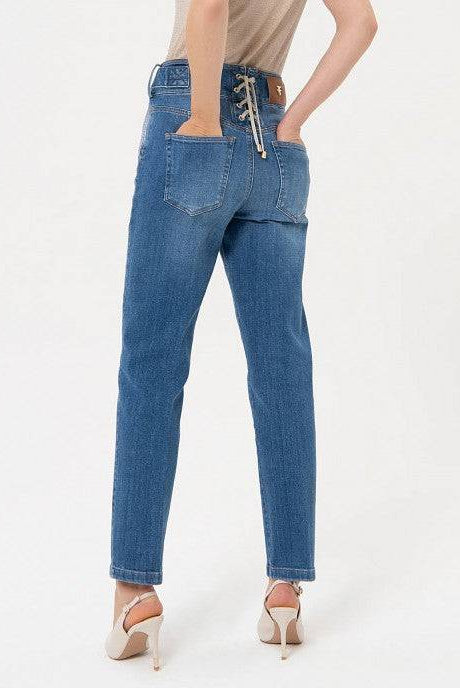 CALÇA FRACOMINA CARROT BOTÕES DOURADOS - Carla Valente