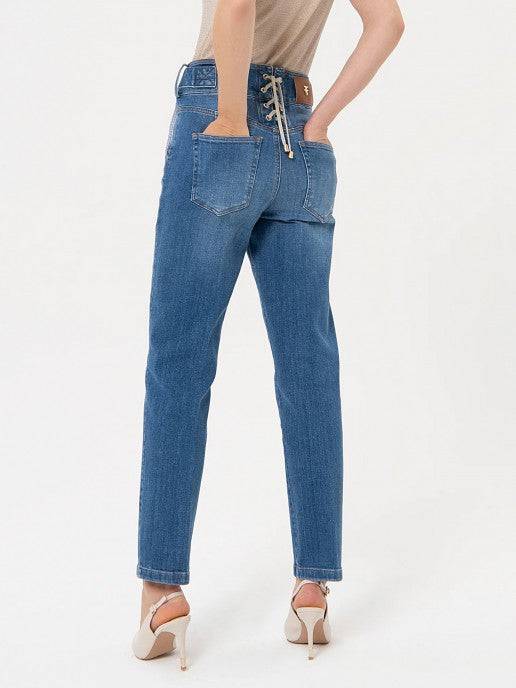 CALÇA FRACOMINA CARROT BOTÕES DOURADOS - Carla Valente