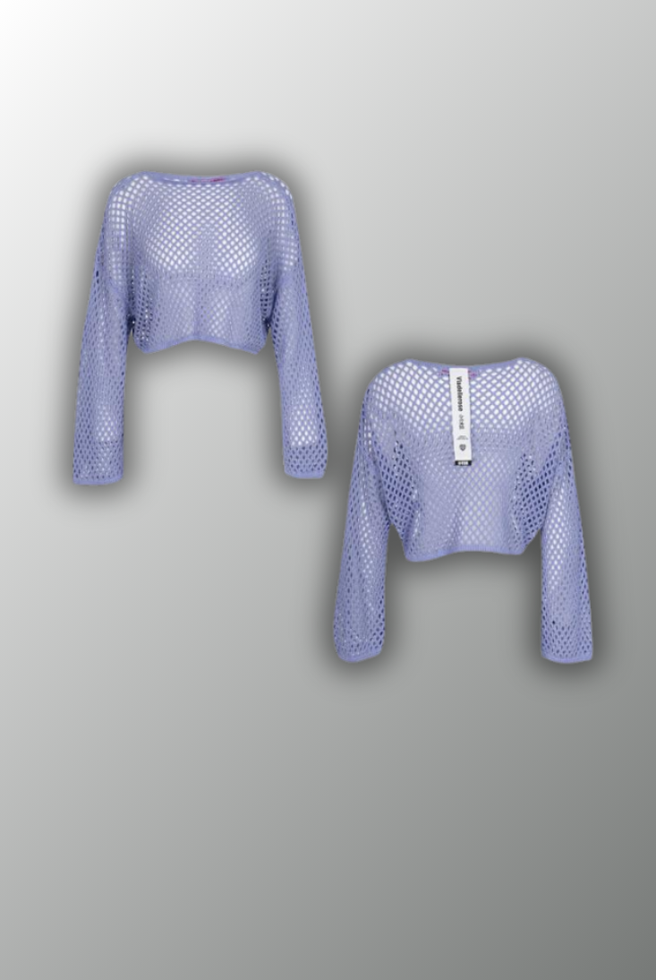 CAMISOLA VDR CROPPED PERFURADA - Carla Valente
