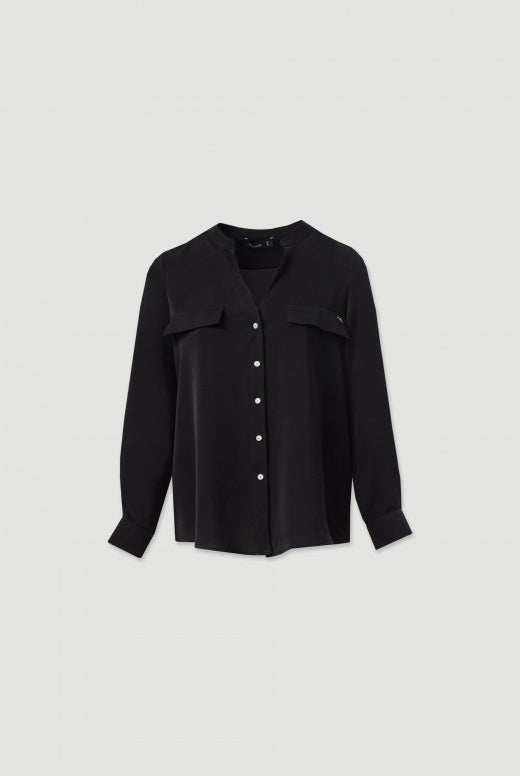 BLUSA FERRACHE FLUIDA COM BOLSO FAKE - Carla Valente