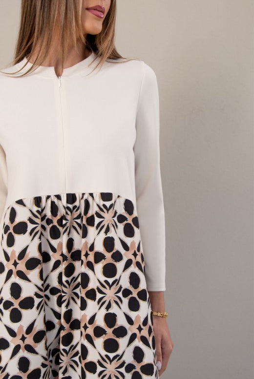 VESTIDO FERRACHE MIDI COM PORMENOR COM PREGAS - Carla Valente