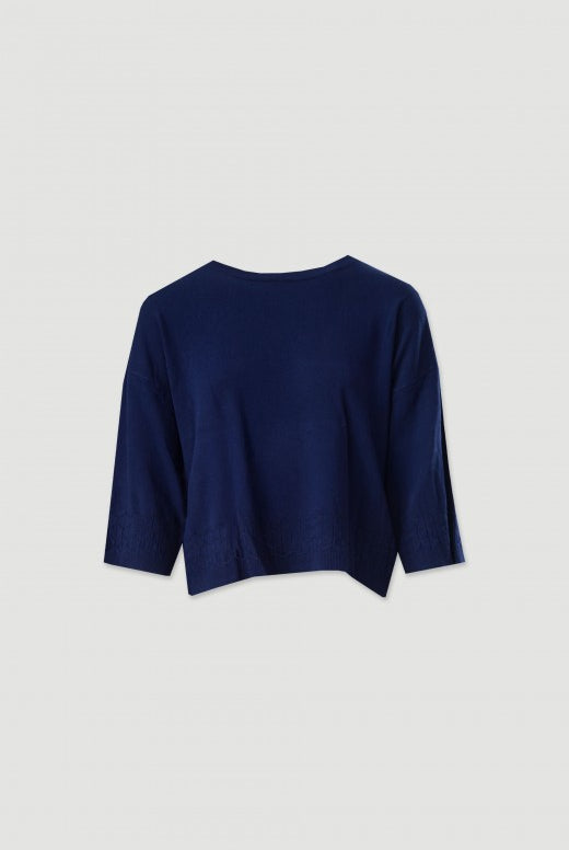 CAMISOLA FERRACHE DE MALHA FLUIDA COM DETALHE PERFURADO - Carla Valente