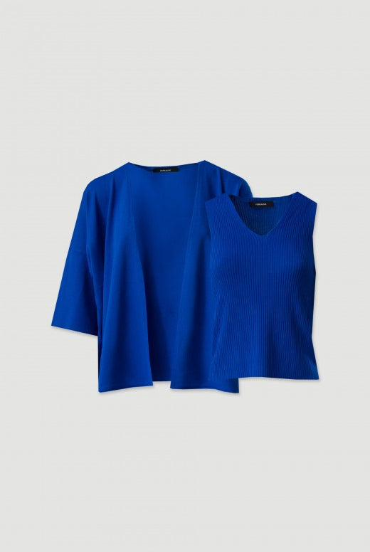 CONJUNTO FERRACHE DE MALHA : CASACO E TOP - Carla Valente