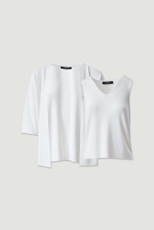 CONJUNTO FERRACHE DE MALHA : CASACO E TOP - Carla Valente