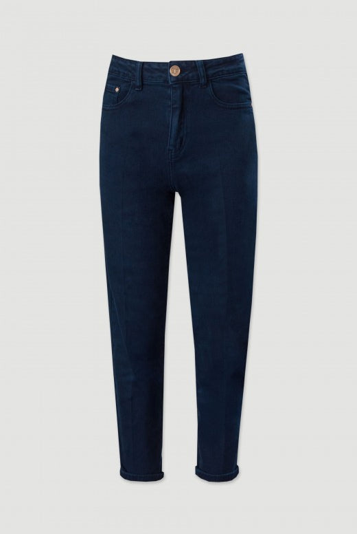 JEANS FERRACHE MOM FIT COM VINCO FRONTAL - Carla Valente