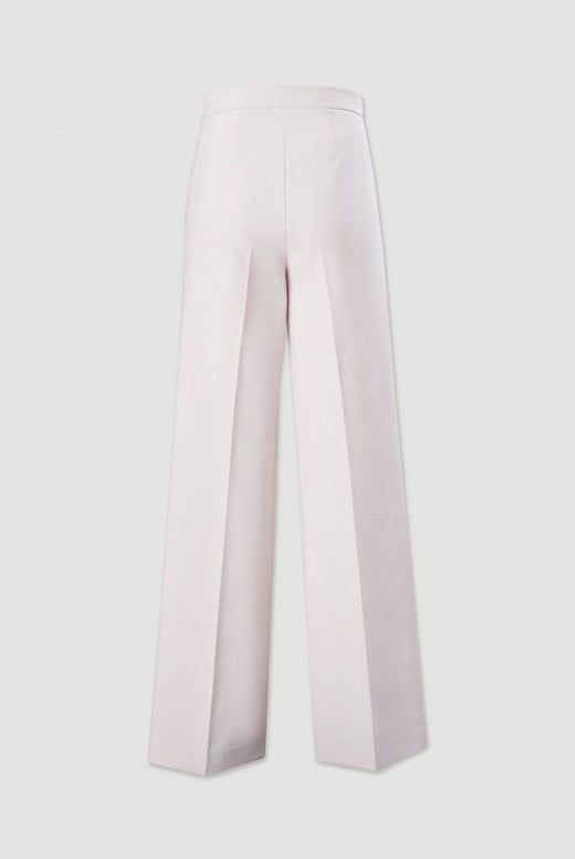 CALÇA FERRACHE WIDE LEG COM DETALHE BOTÃO PERSONALIZADO - Carla Valente