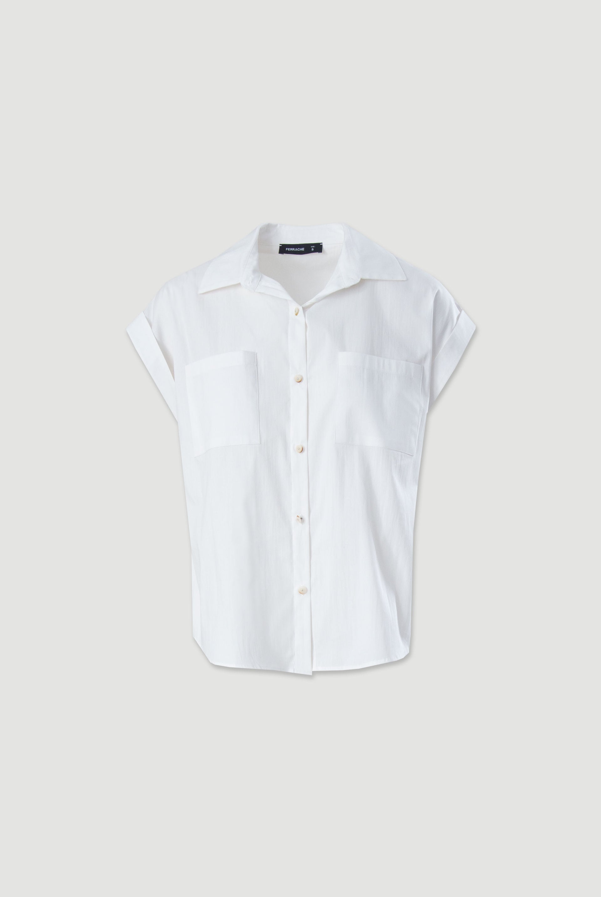 CAMISA FERRACHE DE ALGODÃO COM CORTE DIREITO - Carla Valente