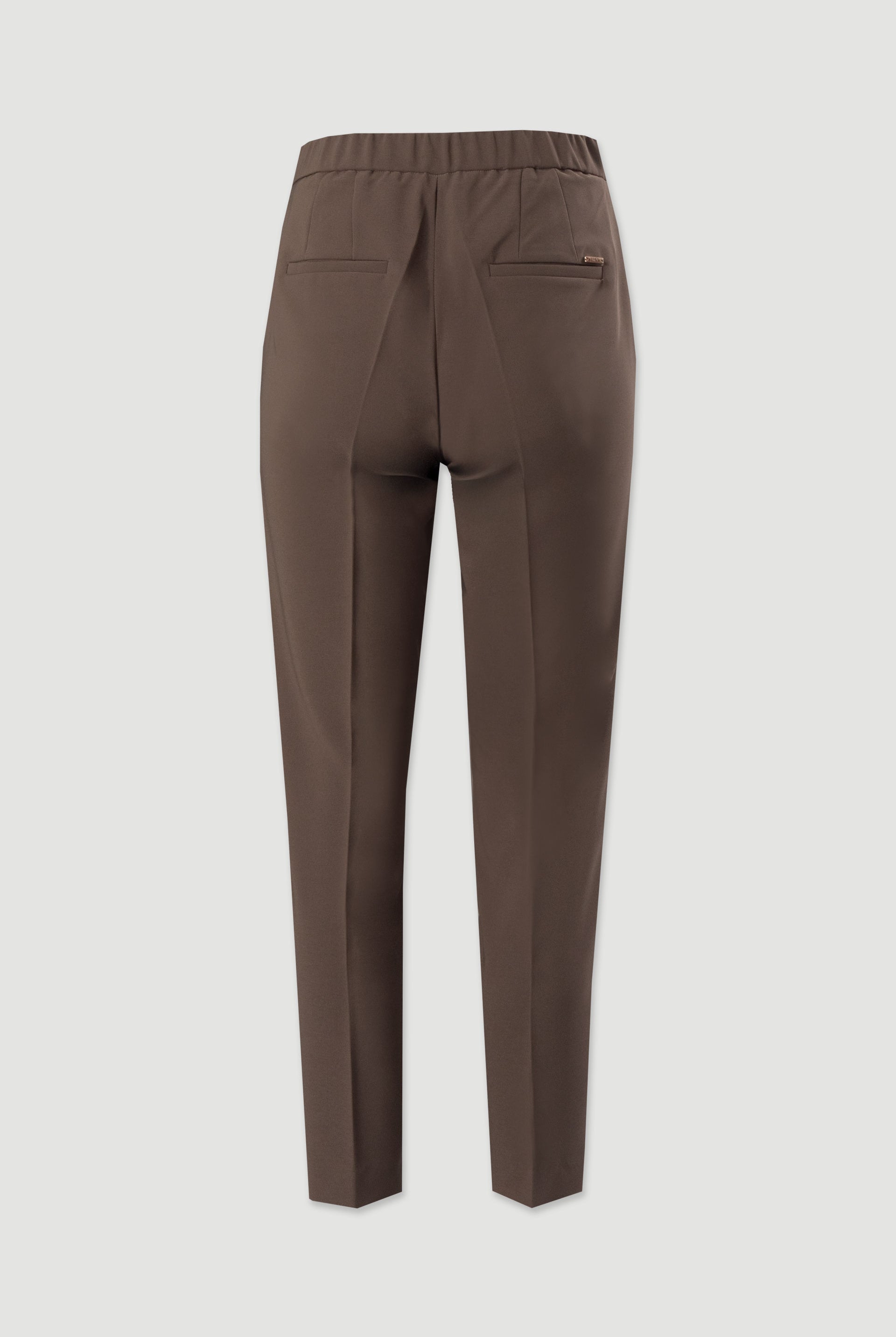 CALÇA FERRACHE CLÁSSICA DE CINTURA SUBIDA COM ELÁSTICO - Carla Valente