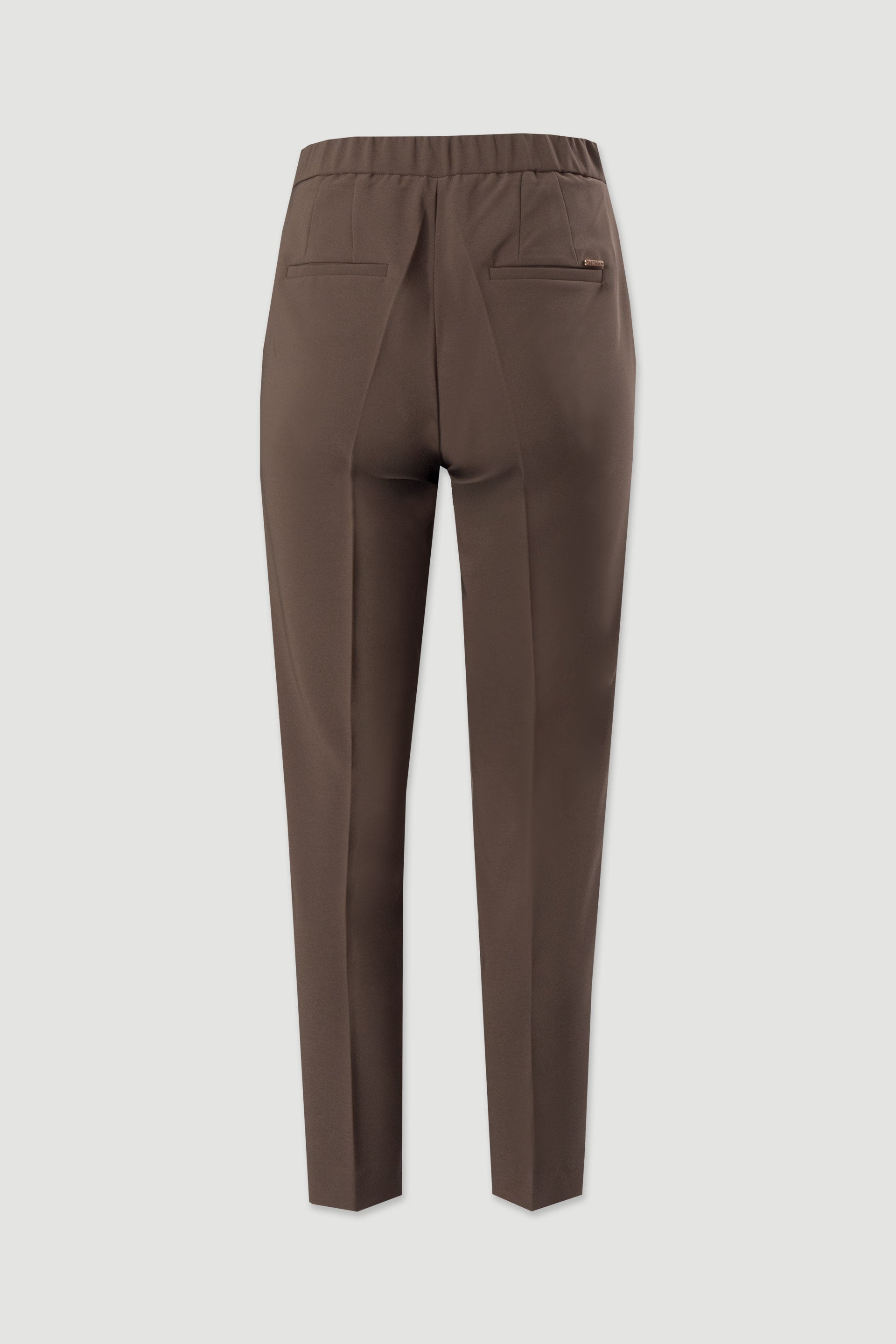 CALÇA FERRACHE CLÁSSICA DE CINTURA SUBIDA COM ELÁSTICO - Carla Valente