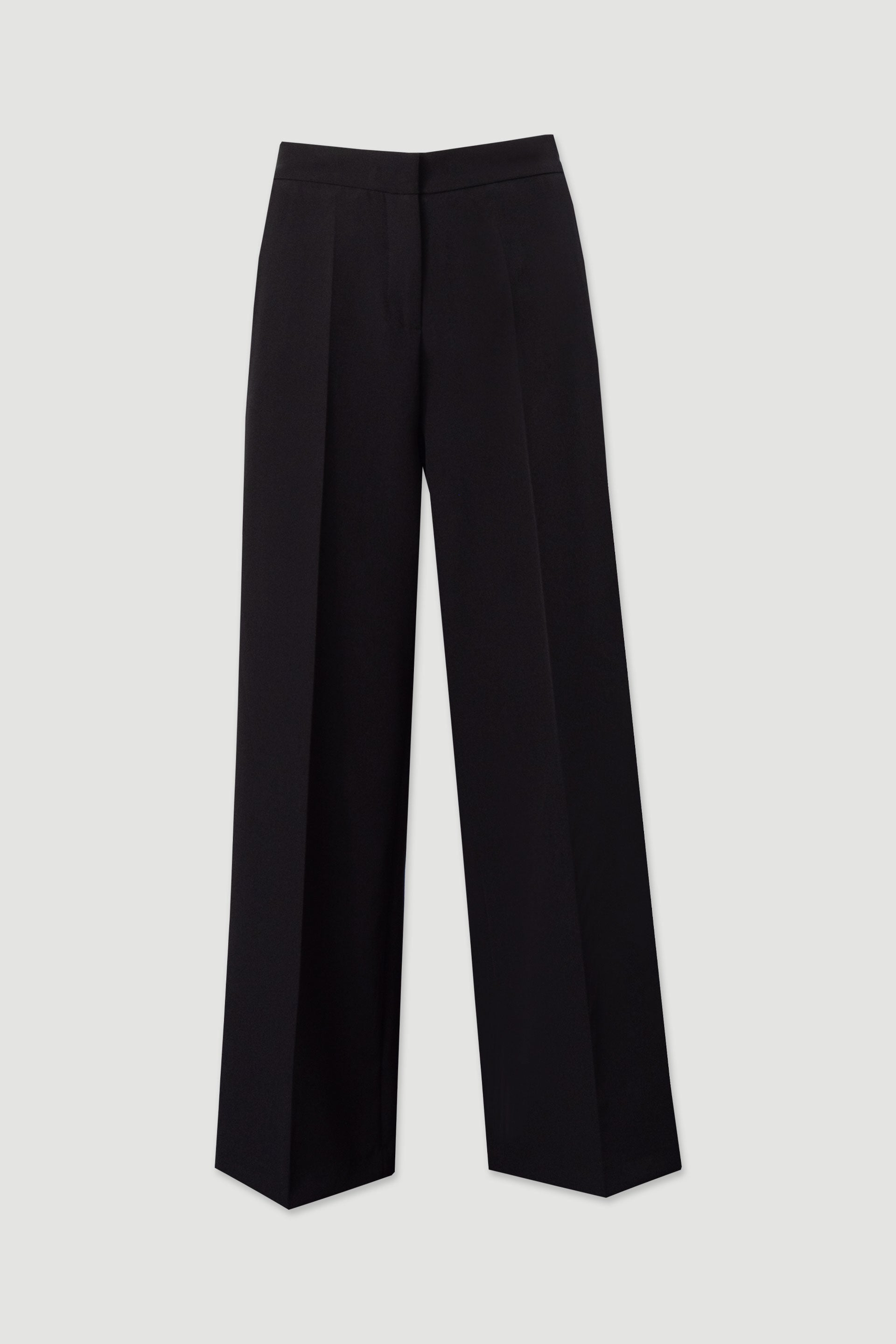 CALÇA FERRACHE CLÁSSICA WIDE LEG COM CINTO ELÁSTICO - Carla Valente