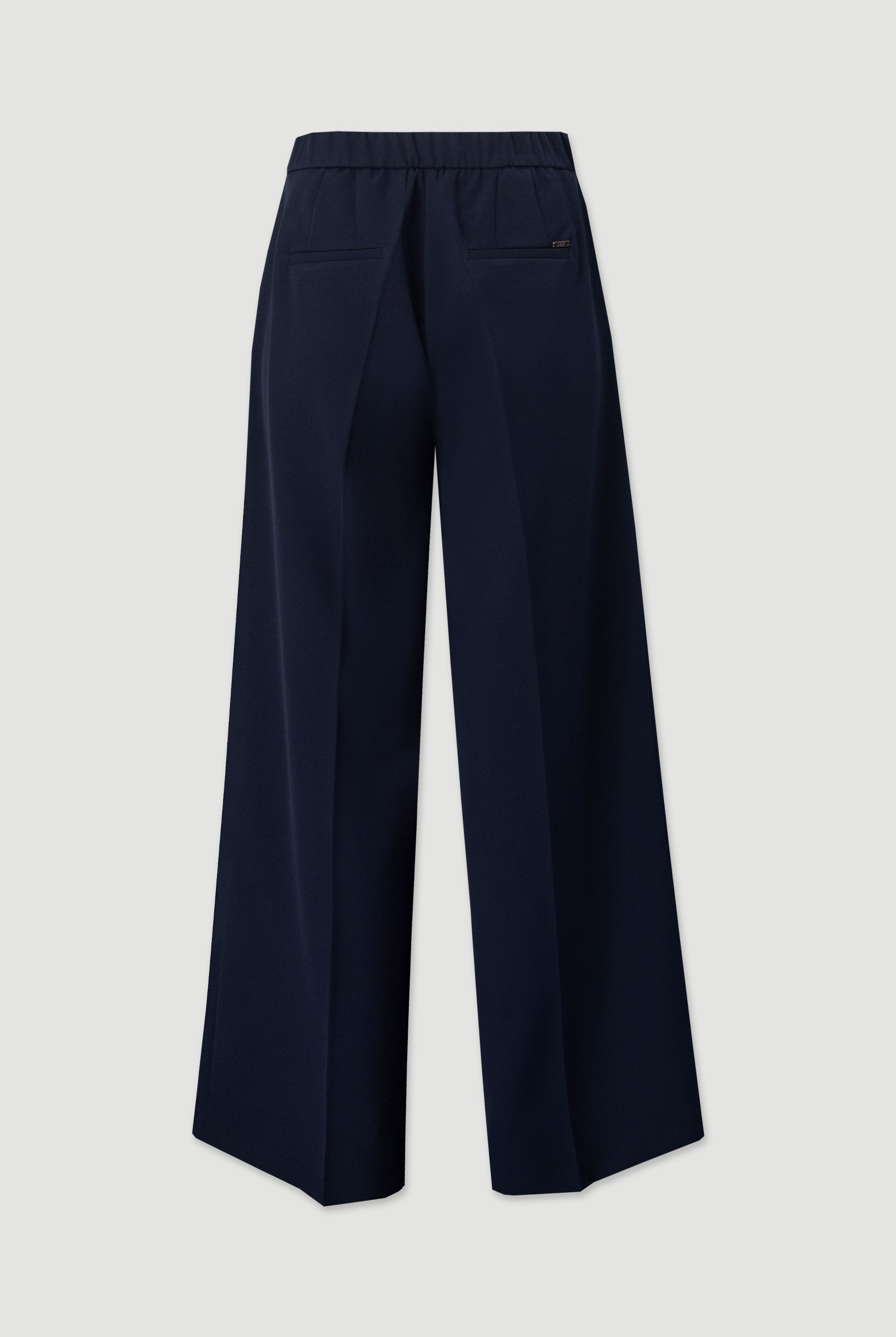 CALÇA FERRACHE CLÁSSICA WIDE LEG COM CINTO ELÁSTICO - Carla Valente