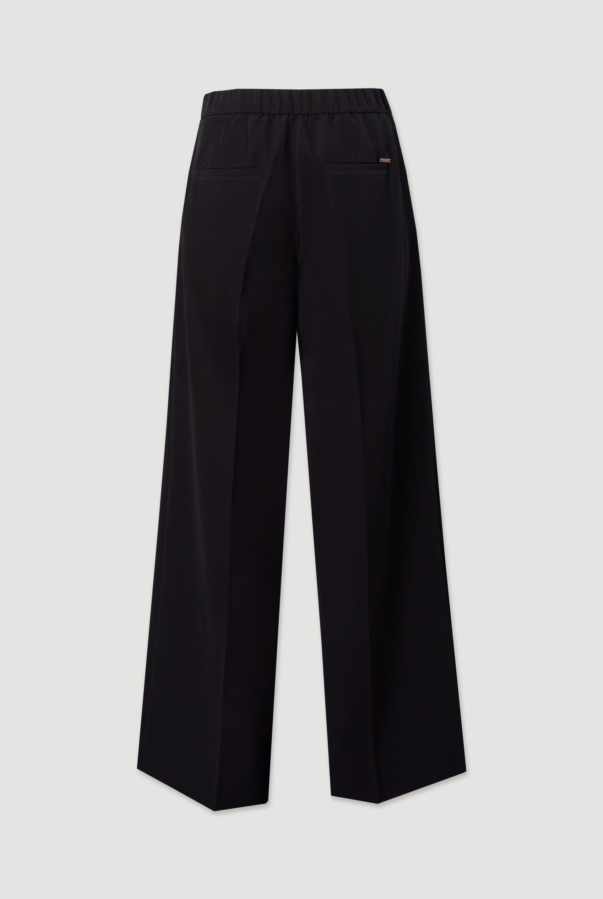 CALÇA FERRACHE CLÁSSICA WIDE LEG COM CINTO ELÁSTICO - Carla Valente