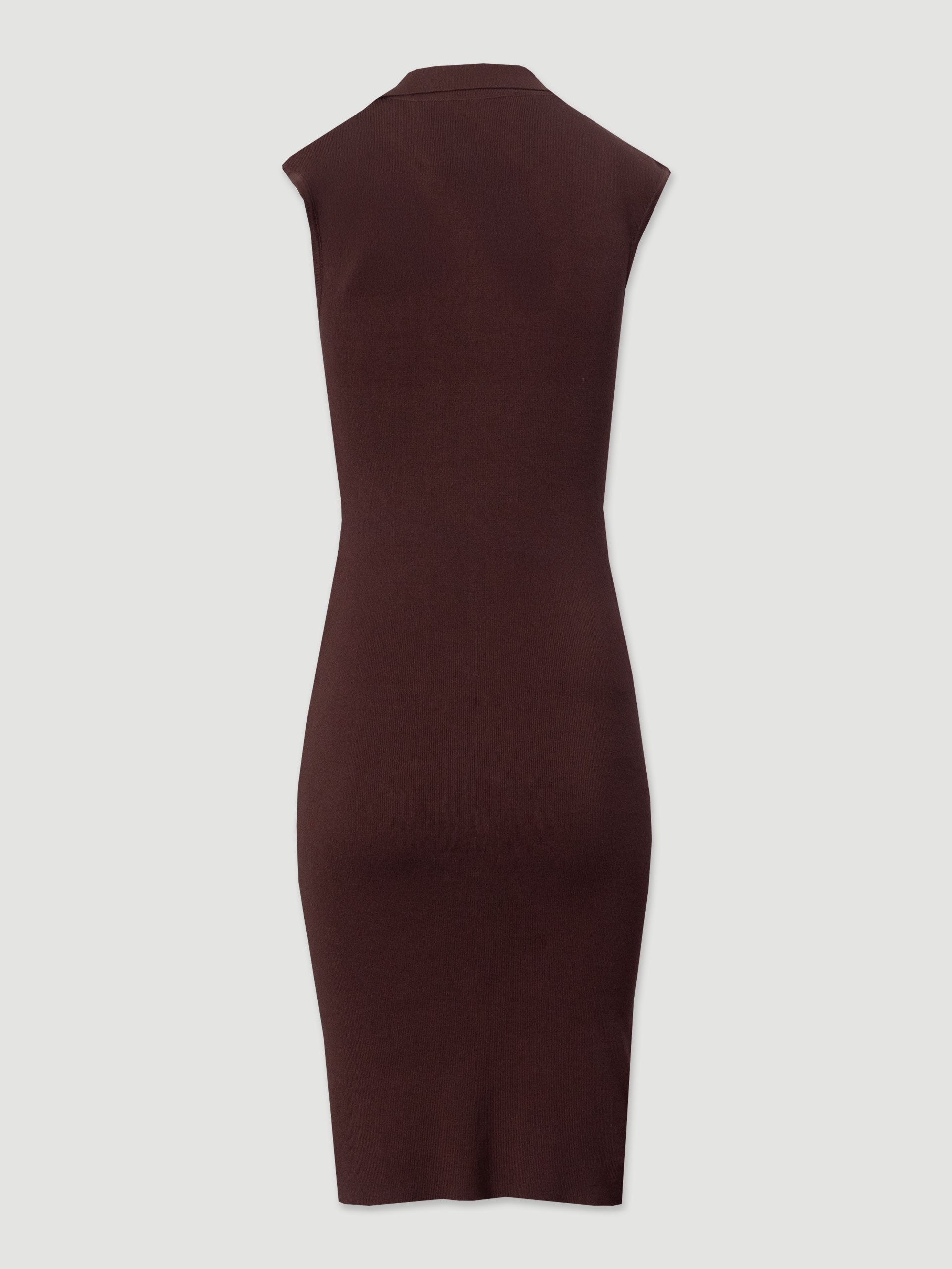 VESTIDO FERRACHE MIDI EM MALHA FRANZIDO E BOTÕES MTÁLICOS - Carla Valente