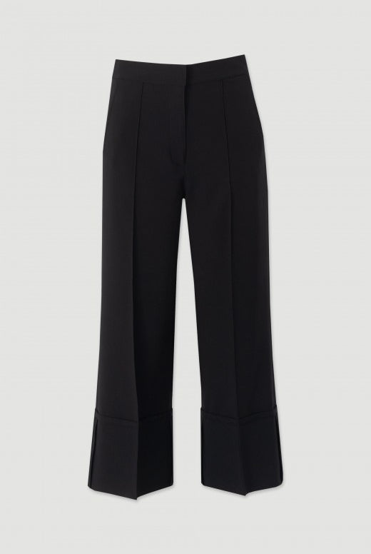 CALÇA FERRACHE CROPPED WIDE LEG C/DETALHE COSTURA - Carla Valente