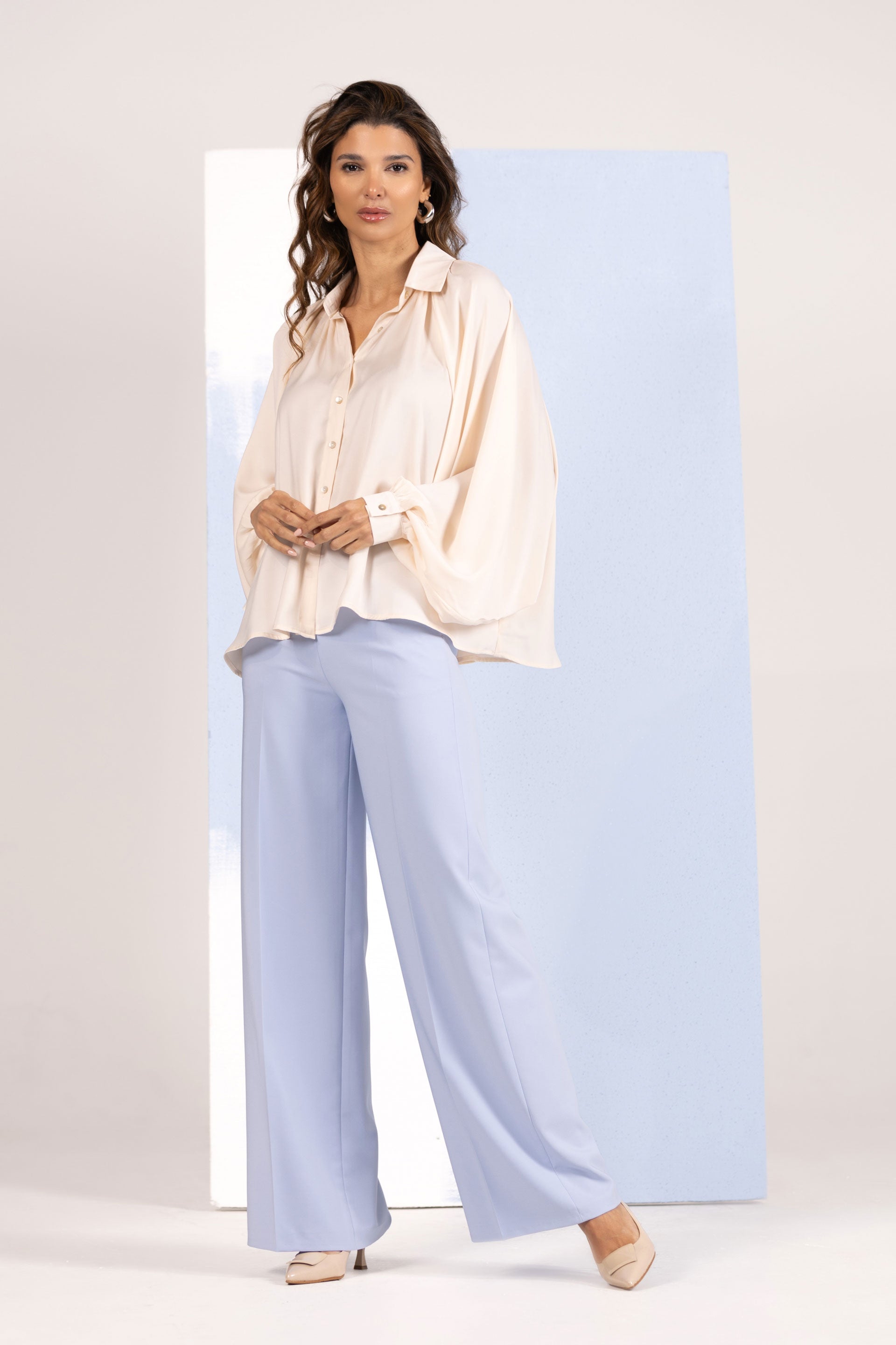 BLUSA FERRACHE FLUIDA COM MANGA MORCEGO - Carla Valente