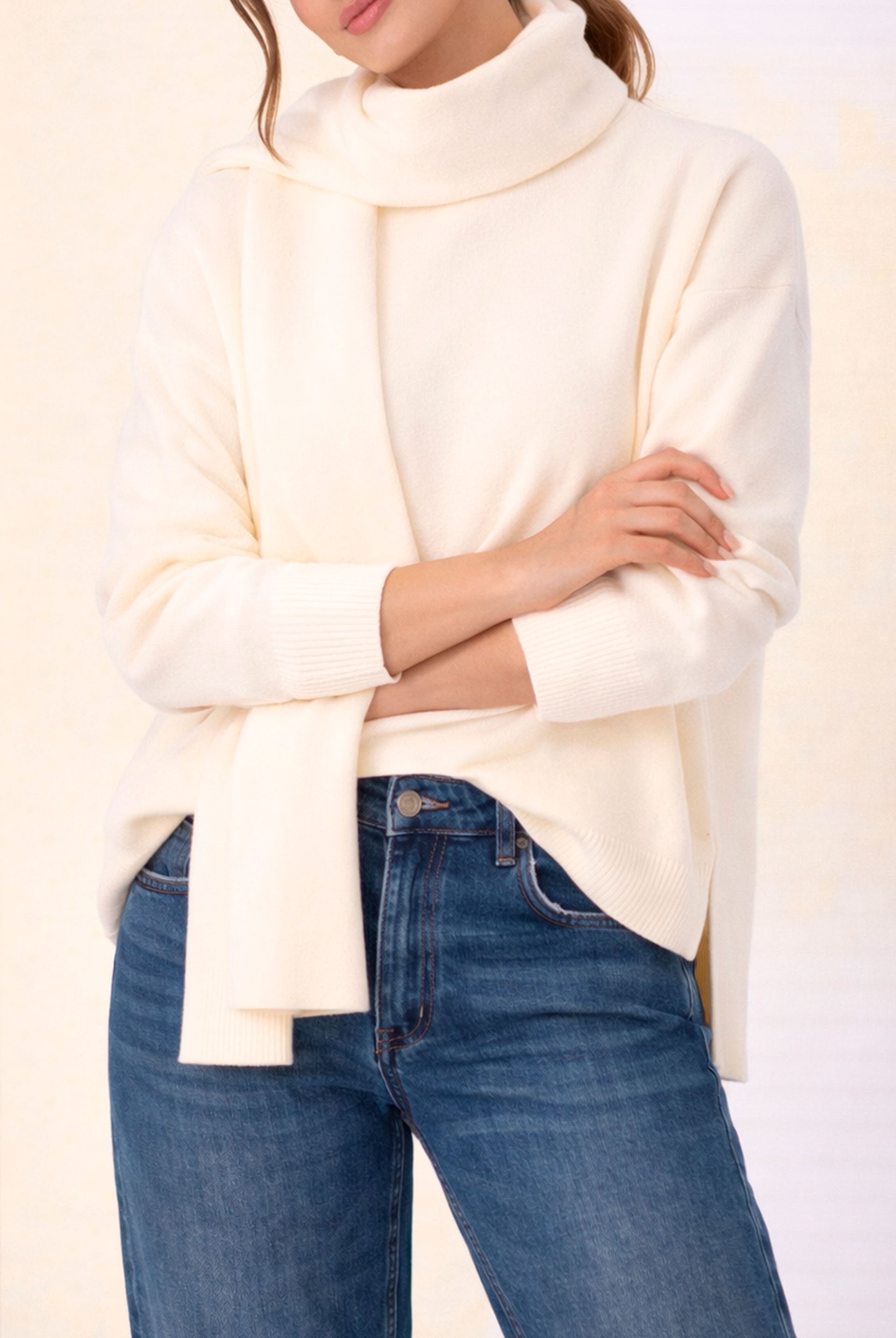CAMISOLA FERRACHE DE MALHA COM EFEITO CACHECOL - Carla Valente