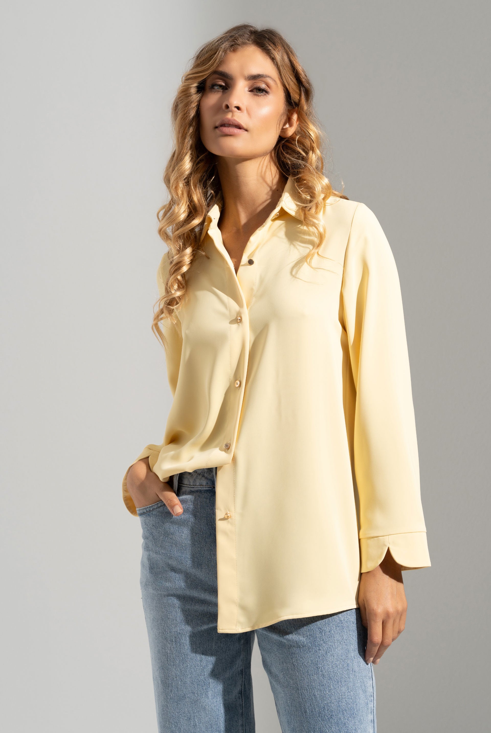 BLUSA FERRACHE FLUIDA DETALHE PUNHO - Carla Valente