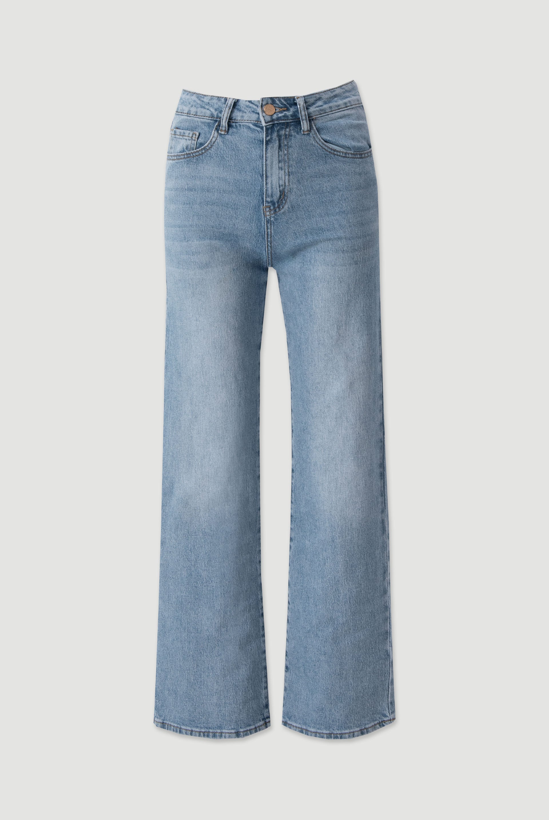 JEANS FERRACHE STRAIGHT DE CINTURA MÉDIA - Carla Valente
