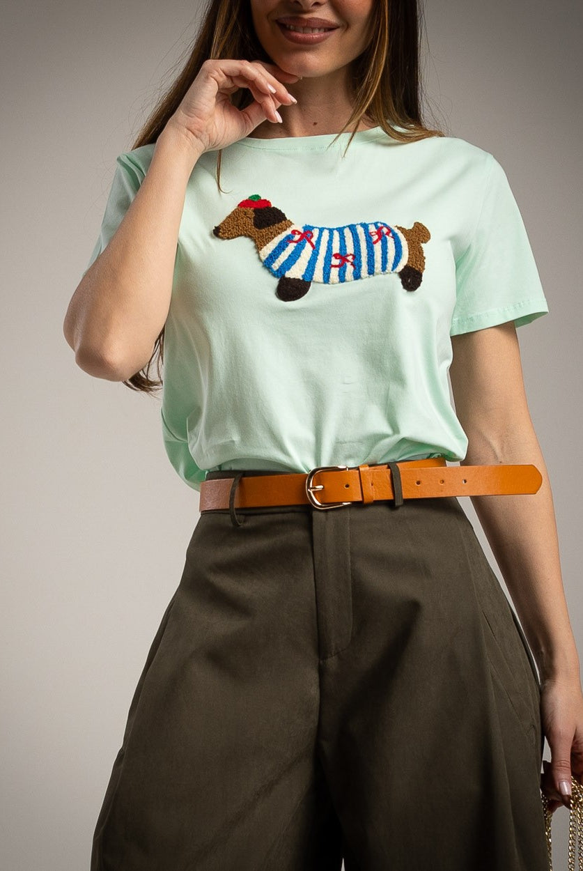 T-SHIRT ALBNS DOG TECKEL - Carla Valente