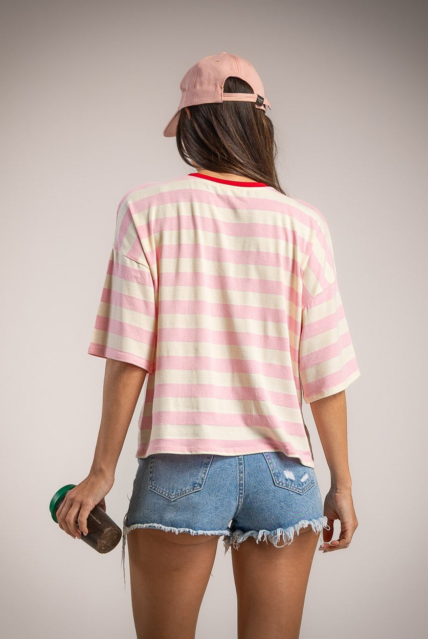 T-SHIRT ALBNS OVERSIZE STRIPES SAINT TROPEZ - Carla Valente