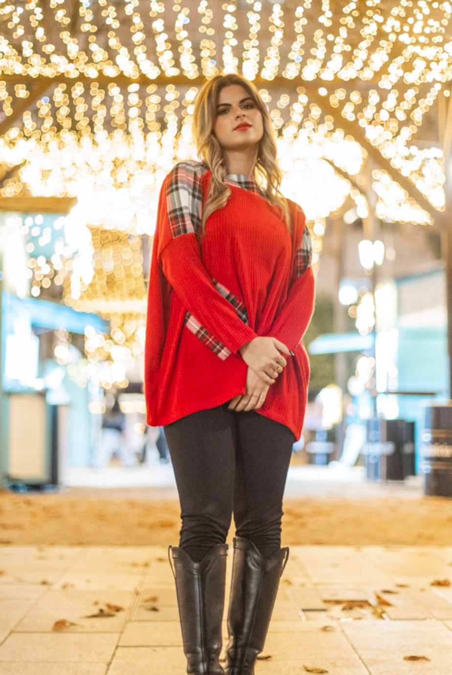 CAMISOL MALHA CHRISTMAS OMBROS TARTAM - Carla Valente