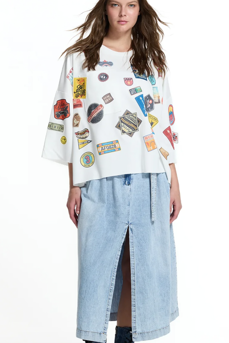 SWEATSHIRT VDR COM PATCHWORKS - Carla Valente